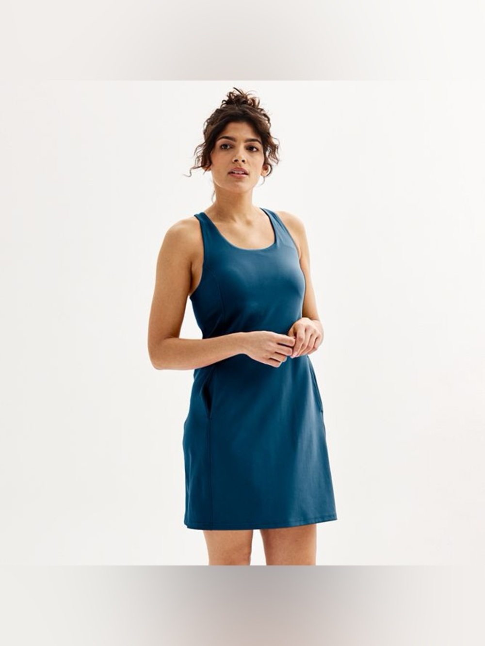 Tek Gear Teal Sleeveless Sheath Dress - Picture 5 of 5